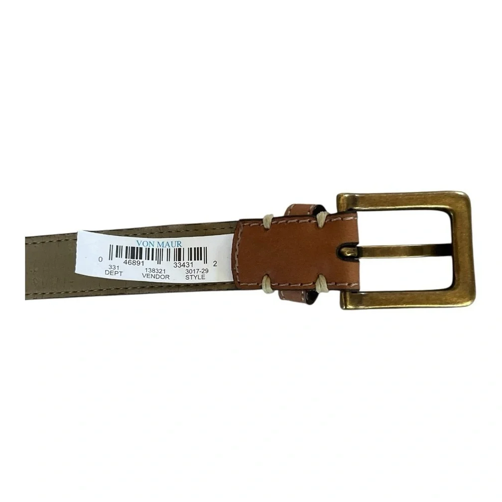 Rolfs Patchwork Leather Belt Size 29 | Brass Buckle | Multicolor Western Boho